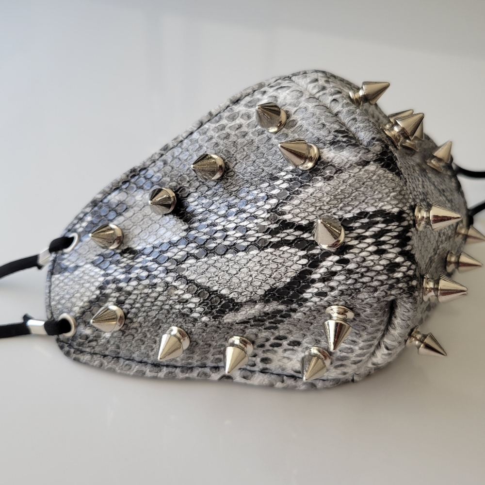 FREE With Purchase Of Anything Else - NWOT Face Mask w/faux snake and spikes